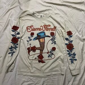 Sierra Ferrell White Long Sleeve Shirt Small Women’s